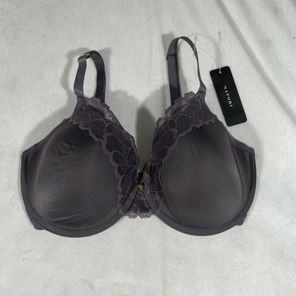 NWT Natori Refined Contour Underwire‎ Bra in Gunmetal [SZ 32DD ] - Picture 4 of 11
